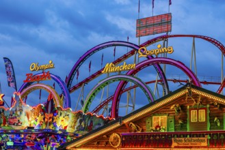 Oktoberfest attraction Olympia Fünfer Looping, Alpina Schützenhaus, Festwiese, Theresienwiese,