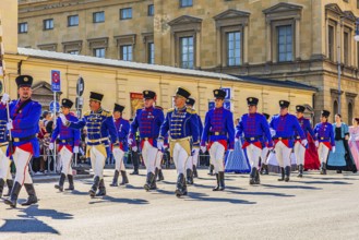 Civic Guard Karlstadt, Karlavacka, from Croatia, Trachten- und Schützenzug, Oktoberfest, Munich,