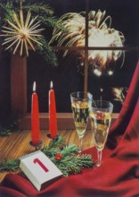 Old New Year's greeting card