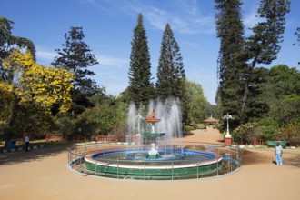 Fountain in the Lalbagh Botanical Garden, Begaluru or Bangalore, Karnataka, India