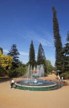 Fountain in the Lalbagh Botanical Garden, Begaluru or Bangalore, Karnataka, India
