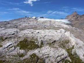 Karst landscape Lapis de Tsanfleuron between Sanetsch Pass and Tsanfleuron Glacier, Glacier de
