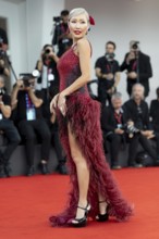 Venice, Italy - 2 September 2025: Aliia Roza during the red carpet of - A house of Dynamite -