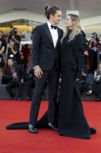 Venice, Italy - 2 September 2025: Rory St. Clair Gainer, Rebecca Ferguson during the Red Carpet of