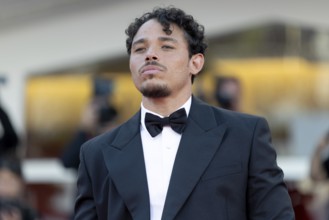 Venice, Italy - 2 September 2025: Anthony Ramos Martinez during the red carpet of - A house of