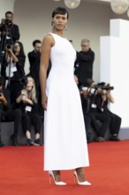 Venice, Italy - 2 September 2025: Sabrina Dhowre Elba during the red carpet of - A house of