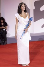 Venice, Italy - 3 September 2025: Ginevra De Biasi during the red carpet of - Cartier Glory To The