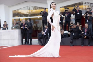 Venice, Italy - 1 September 2025: Zarina Yeva during the red carpet of - The Smashing Machine -