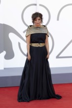 Venice, Italy - 3 September 2025: Kaouther Ben Hania during the red carpet of - The Voice Of Hind