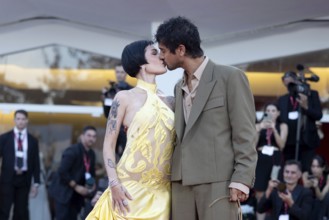 Venice, Italy - 1 September 2025: Halsey and Avan Jogia during the red carpet of - The Smashing