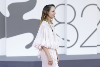 Venice, Italy - 3 September 2025: Fanni Wrochn during the red carpet of - Duse - during the 82nd