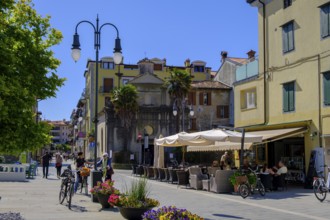 Old town streets, Grado, Julian Friuli, Adriatic Sea, Italy
