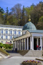 Promenade Hall, Spa Centre, Caroline Fountain, Colonnades, Mariánské Lázne, Mariánské Lázne, Czech