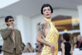 Venice, Italy - 1 September 2025: Halsey and Avan Jogia during the red carpet of - The Smashing