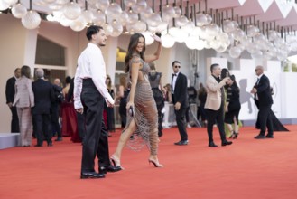 Venice, Italy - 1 September 2025: Aleksandra Petkanova during the red carpet of - The Smashing