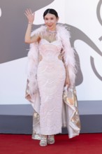 Venice, Italy - 3 September 2025: Stella Lim during the red carpet of - The Voice Of Hind Rajab -