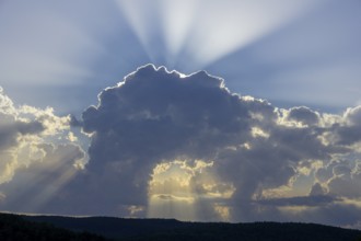 Dramatic clouds La Roque-Sainte-Marguerite, Aveyron, France