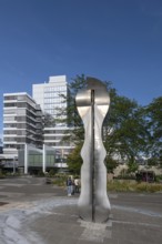 New Town Hall, with the Rucker Fountain, created by the sculptor Hans Rucker, Rathausplatz,