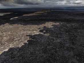 Lava, lava field, ash cloud, volcanic eruption, Sundhnúkur crater chain, July 2025, Reykjanes