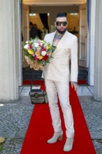 Harald Glööckler at the premiere of the play 'Der eingebildet Kranke' and Dieter Hallervorden's