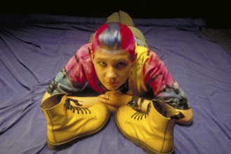 Teenage girl in punk look Bavaria, Germany