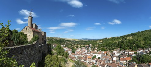 Castle of Marchidial. Champeix village. Puy de Dome. Auvergne Rhone Alpes. France