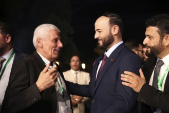 Aleppo Governor Azzam Gharib took part in the Damascus Citadel ceremony where President Ahmed