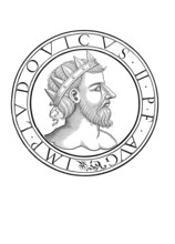 Louis II was King of Italy from 839/840, King of the Lombards from 844, Roman co-emperor from 850