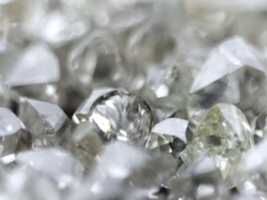Many valuable diamonds, some rough, some cut, for further processing for the jewellery industry