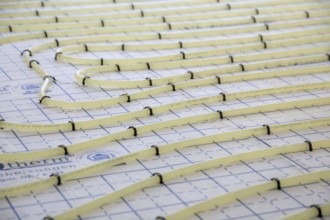 Underfloor heating in a new building