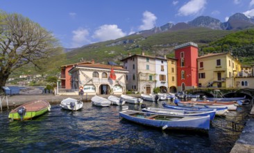 Harbour of Cassone di Malcesine, Lake Garda, Veneto, Italy