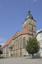 Church of Our Lady built in the 16th century, Heldburg, Thuringia, Germany