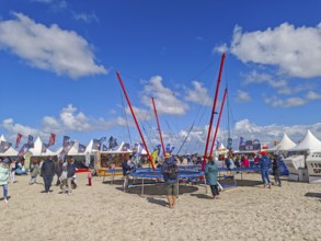 California kitesurfing Masters 2025, Kite Village tents with kite equipment for sale, marketplace,