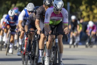 42nd Kerwe cycle race in Mutterstadt, Palatinate. Prize of the municipality & Sparkasse Vorderpfalz