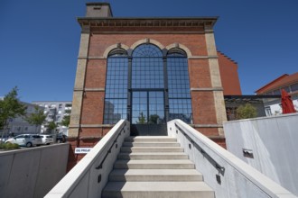Artist Stefan Strumbel's studio in a former, historic boiler house of a brewery, Offenburg,