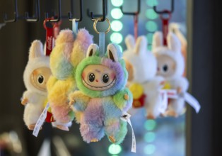 Labubu cuddly toy figure from China. There is a real hype surrounding the toy. Stuttgart,