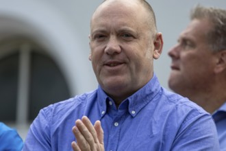 Ludwigshafen: Rally by Joachim Paul (AfD) in Ludwigshafen-Oggersheim***Picture: Joachim Paul