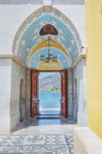 Panormitis monastery, Panormitis, Symi Island, Dodecanese Islands, Greece