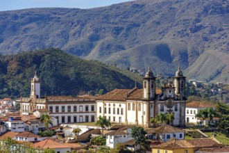 Historic city of Ouro Preto among the mountains of the state of Minas Gerais, Ouro Preto, Minas