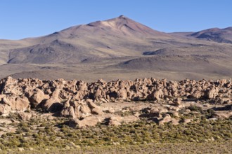 Rock formations in the Parque del Desierto de Piedra, Colcha K, Departamento Potosí, Bolivia