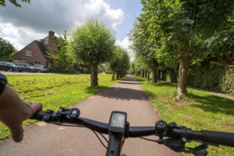 Cycling in the Dutch city of Houten, south of Utrecht, around 50, 000 people live here and work in