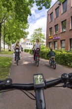 Cycling in the Dutch city of Houten, south of Utrecht, around 50, 000 people live here and work in