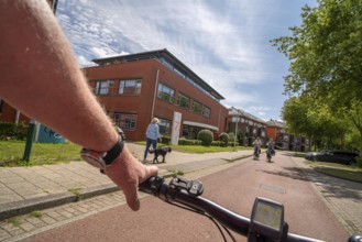 Cycling in the Dutch city of Houten, south of Utrecht, around 50, 000 people live here and work in