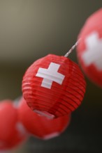 Lantern necklace with Swiss cross, for the bank holidays on 1 August, Switzerland