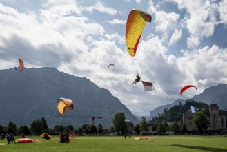 Paragliding tandem flight, Interlaken, Switzerland