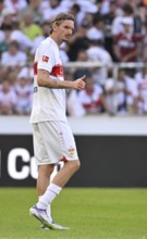 Nick Woltemade VfB Stuttgart (11) Gesture Gesture Thumbs up MHPArena, MHP Arena Stuttgart,