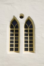 Window of the stud farm museum, near the Lauterquelle, building, detail, Offenhausen, municipality