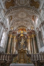 Chancel with the Assumption of Mary with the Apostles, a work by the Asam brothers built between