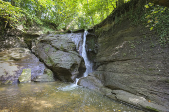 Junginger Gieß, Starzel waterfall, Jungingen im Killertal, Zollernalb, Swabian Alb,