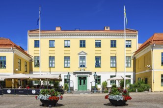 Historic town hall at Kungstorget (market square) in Uddevalla, Bohuslän, Västra Götalands län,